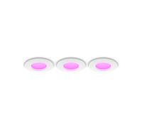 Philips Spot LED Encastrable 929003712102, Blanc, Rond, 1000lm, 8.3W, IP44, Dimmable, 1xLED, Angle 105°, Métal/Plastique, 90x32mm