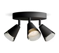 Philips Spot Plafond/Mur Cleft X3 Noir
