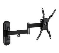 Philips SQM9222/00 - Support Mural TV, pour Écrans 17 à 42 Pouces, Support TV Mural jusque'à 25 kg, Rotation à 180°, Entièrement Articulé pour Téléviseur, Max. VESA 200 x 200 mm, Noir