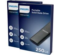 Philips - Ssd philips external 250gb usb-c grey | 2 pieces