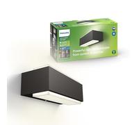 Philips Stratosphere Applique Murale Extérieure LED, 6 W, 700 lm, Lumière Blanche Froide 4000 K, IP44 Résiste aux Intempéries, Lumière Verticale, LED Intégrée, Durable, Aluminium, Gris Anthracite