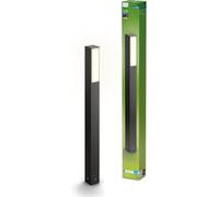 Philips Stratosphere Lampe de chemin d'extérieur UltraEfficient 3,8 W, lumière blanche chaude 2 700 K, antracite, IP44 résistante aux intempéries