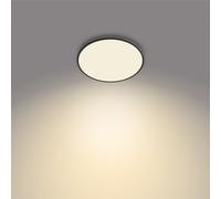 Philips Plafonnier LED Superslim, SceneSwitch 3 réglages d'intensité, 22W, rond, Noir