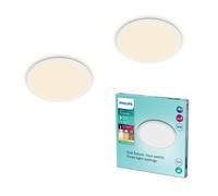 Philips SuperSlim Plafonnier, lot de 2, LED, 8721103042941,