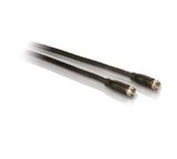 Philips SWV2152H/37 câble coaxial 1,8 m F-Type Type F Noir - Câbles coaxiaux (1,8 m, F-Type, Type F, Male Connector/Male Connector, Nickel, Noir)