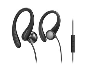Philips TAA1105BK/00 écouteur/casque Avec fil Crochets auriculaires, Ecouteurs Sports Noir