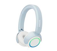 PHILIPS TAK4200BL - Casque sans Fil Supra-aural pour Enfants, série 4200, Pliable, Volume limité, Partage Audio, câbles et USB-C Inclus, Bleu