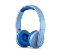 Philips TAK4206BL Casque Circum-Aural Bluetooth pour Enfants, Lumières LED Colorées, Application avec Contrôle Parental et Limite de Volume de 85 DB, équipé de Coussinets d’Oreille Souples (Bleu)