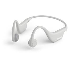 PHILIPS TAK4607GR/00 Casque sans Fil Open Ear pour Enfants Protection Contre l'eau (IPX5), Autonomie de 5 Heures, Contrôle Parental, Arceau Réglable, Appels d'une Grande Clarté,