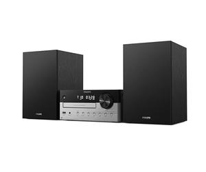 Philips TAM4205M2 Système de microchaîne Hi-FI - 80 W, Enceintes Bass Reflex, CD, FM, USB, entrée Audio, Bluetooth 5.4, Auracast, contrôle numérique du Son, télécommande, Emballage sans Plastique