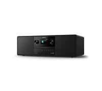 Philips TAM6500/10 Micro-chaîne Musicale 100 Watts, Bluetooth 6.0, Auracast, Radio Dab+/FM, CD/USB/entrée Audio, Haut-parleurs Bass-Reflex, écran Couleur, télécommande, Plastique recyclé, Noir