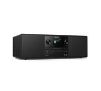 Philips TAM6500/10 Micro-chaîne Musicale 100 Watts, Bluetooth 6.0, Auracast, Radio Dab+/FM, CD/USB/entrée Audio, Haut-parleurs Bass-Reflex, écran Couleur, télécommande, Plastique recyclé, Noir