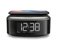 Radio-réveil Philips Audio TAR7606/10 - Charge induction - Bluetooth - Radio FM - Grand Écran Lisible - Noir
