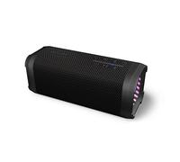 Philips TAS2000B Enceinte sans Fil Bluetooth avec Jeu de lumières LED, Bass+ 20 W, Auracast, 20 Heures d’autonomie, Indice IPX5, Micro, contrôle à partir de l’Application - Noire