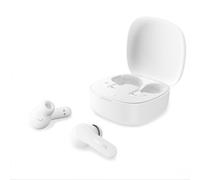 Philips TAT2100WT - Écouteurs True Wireless, Bluetooth 6.0, 36 Heures d’autonomie, 4 micros pour des appels clairs, résistants aux éclaboussures IPX4, boîtier de Charge de Poche, Blanc