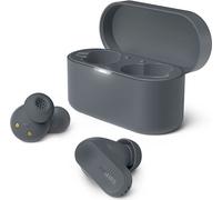 Philips TAT3509GY Casque sans fil Bluetooth à réduction de bruit - Petit, son naturel, basses dynamiques, étui de transport, recharge de l'étui, message clair - Gris