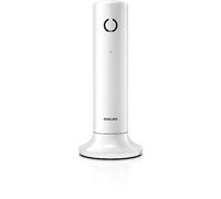 Philips Téléphone fixe sans fil DECT Linea M4501W/01 – Écran 1,6 pouce – 16h/180h – Blanc
