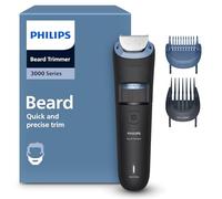 Philips Tondeuse à barbe série 3000 - Lames en métal auto-affûtées, 40 hauteurs de coupe réglables, Sabot Lift & Trim, 100% étanche, Indicateur d’autonomie, Recharge par USB, Modèle BT3660/15