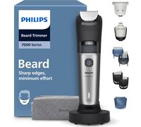 Philips Tondeuse à barbe série 7000 - Lames en métal auto-affûtées, 40 hauteurs de coupe réglables, Technologie BeardSense, Collecte des poils, 100% étanche, Tondeuse large, Modèle BT7670/15