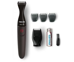 Philips - Tondeuse multi-styles Series 1000 avec 3 sabots de précision, Noir, modèle MG1100/16