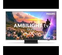 Philips TV 55" 4K Ultra HD QLED 55PUS8600/12 Titan OS, DVB-T2/C/S2, Wi-Fi 5, HDMI 2.1, HDR10+/HLG, Ambilight 3 côtés, 20W, Gris
