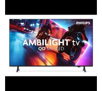 Philips TV 55MLED910/12 - Écran 55" 4K Ultra HD QD-Mini LED 120Hz, Titan OS, Wi-Fi, HDMI 2.1, Ambilight 3 côtés, FreeSync Premium
