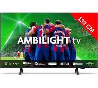 Philips TV LED 4K 139 cm 55PUS8349 - Ambilight 3 côtés