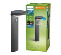 Philips Borne solaire TYLA - recharge solaire, classe A, détecteur de mouvement, 250 lm - Anthracite