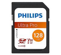 Philips Ultra Pro Carte SDXC 128 Go UHS-I U3, Vitesse de Lecture jusqu'à 100 Mo/s, V30, Carte mémoire pour Appareil Photo, Tablette, Ordinateur Personnel, Lecteur de Carte, vidéo 4K UHD