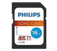 Philips Ultra Speed Carte SDHC 16 Go UHS-I U1, Vitesse de Lecture jusqu'à 80MB/s, V10, Carte mémoire pour Appareil Photo, Tablette, Ordinateur Personnel, Lecteur de Carte, vidéo Full HD