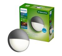 PHILIPS UltraEfficient, Applique Murale Capricorn, 700lm, Anthracite | Applique Murale, LED Intégrée, Blanc Chaud 2700K, IP44 Résistante aux Intempéries, Revêtement anti-corrosion, 5.5W