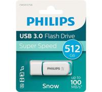 Philips Clé USB Snow FM51FD75B/00 - 512 Go USB 3.0 100 Mo/s - Blanc