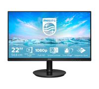 Philips V-line 221V8A - Écran LED - 22" (21.5" visualisable) - 1920 x 1080 Full HD (1080p) @ 75 Hz - VA - 200 cd/m² - 4000:1 - 4 ms - HDMI, VGA - haut-parleurs - noir texturé