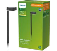 Philips Applique murale solaire d'extérieur Vapora 1,5 W 2700 K IP44 noire