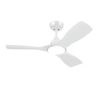 Philips Ventilateur de plafond LED 3 pales 107 cm 30W, lumière 3000–6500K, télécommande, blanc