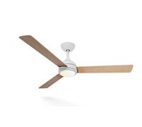 VENTILADOR DE TECHO MADERA-BLANCO