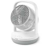 Philips Ventilateur de table oscillant série 2000. Puissant et ultra-silencieux. 23 dB. Circulation de l'air. Inclinaison réglable à 180°. Pour la maison et le bureau. CX2050, Blanc