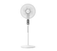 Philips Ventilateur sur pied Série 1000 - Puissant et silencieux, 38 dB, Hauteur réglable, Inclinable et rotatif, Minuterie, Blanc (CX1220/00)