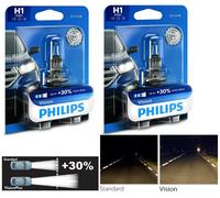 Philips Vision 30% H1 55W Deux Ampoules De Tête Léger Rechange Prise Jouer Haut