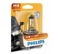 Philips Vision H4 Halogène Jusqu'À 30% Plus Lumière 60/55W 12V Lampes Ampoules