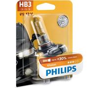 Philips Vision HB3 Ampoule De Phare Avant, plus 30% De Luminosité, Blister De 1