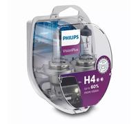 Philips VisionPlus Duobox H4 Halogène Jusqu'À 60% Plus de Lumière 60/55W 12V