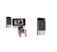 Philips - Visiophone - WelcomEye Connect 2, Visiophone connecté au Smartphone, Contrôle d'accès RFID, Fonction Message d'absence Visiteurs & 531006 Platine de Rue supplémentaire, Gris