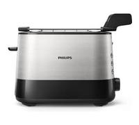 Philips HD2639/90 - Grille-pain (730 W, fente extra grande, accessoire pour sandwich), noir et argent