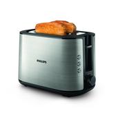 Philips Viva Collection HD2650/90 Grille-pain - 2 tranches, fente large, métal