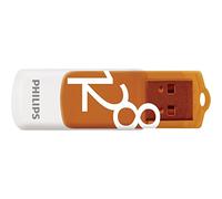 Philips Vivid Édition High Speed clé USB 2.0 128 Go avec Capuchon pivotant pour PC, Ordinateur Portable, Stockage de données informatiques, Vitesse de Lecture jusqu'à 25 Mo/s