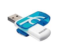 Philips Vivid Édition High Speed clé USB 2.0 16 Go avec Capuchon pivotant pour PC, Ordinateur Portable, Stockage de données informatiques, Vitesse de Lecture jusqu'à 21 Mo/s