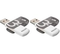 Philips Vivid Édition High Speed clé USB 2.0 32 Go avec Capuchon pivotant pour PC, Ordinateur Portable, Stockage de données informatiques, Vitesse de Lecture jusqu'à 23 Mo/s (Lot de 2)