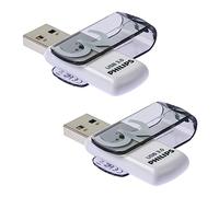 Philips Vivid Édition Super Speed clé USB 3.0 2X 32 Go avec Capuchon pivotant pour PC, Ordinateur Portable, Stockage de données informatiques, Vitesse de Lecture jusqu'à 100 Mo/s