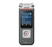 Philips VoiceTracer DVT6115 Enregistreur audio avec trois microphones, qualité d'enregistrement 24 bits/96 kHz et mémoire 8 Go.